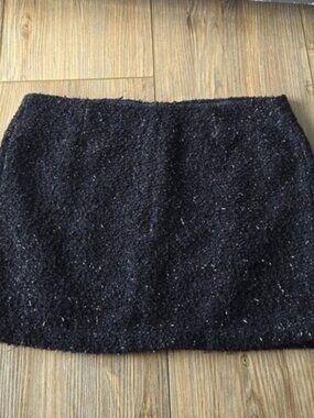 Fuzzy Tinsel Popcorn Mini Skirt